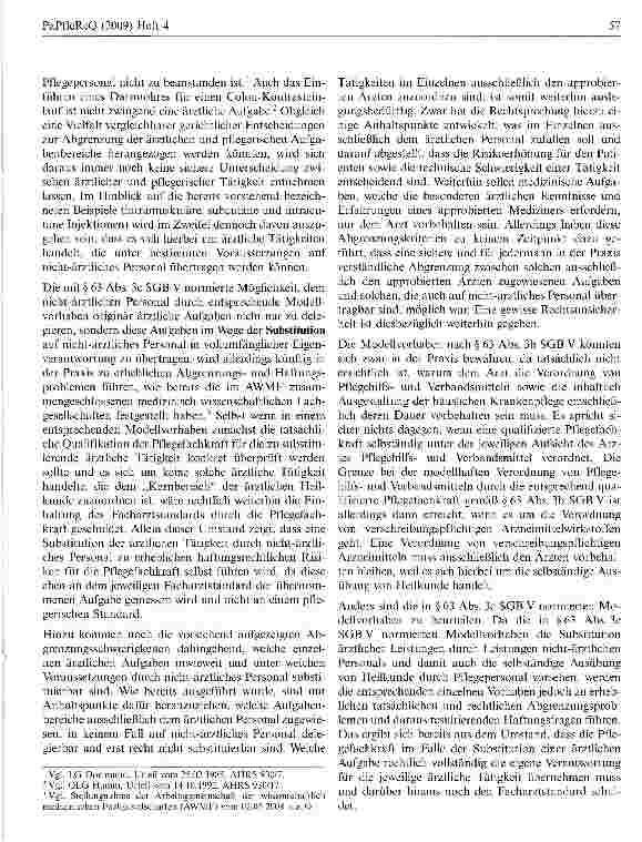 Vorschauseite 3: Delegation und Substitution ärztlicher Tätigkeiten unter Berücksichtigung des Pflege-Weiterentwicklungsgesetzes
