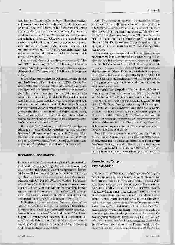 Vorschauseite 2: Haltung: Gelebte Menschlichkeit