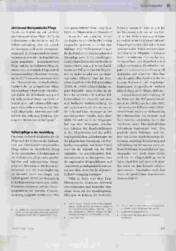 Vorschauseite 2: Die Rolle der Sterbebegleitung in der Pflegeversicherung