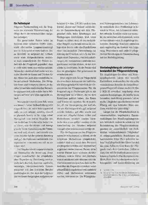 Vorschauseite 3: Die Rolle der Sterbebegleitung in der Pflegeversicherung