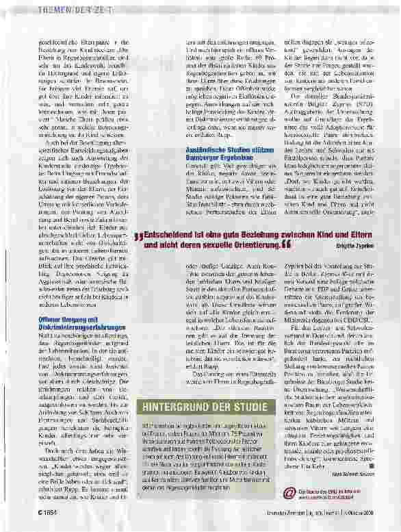 Vorschauseite 2: Kindern gleichgeschlechtlicher Eltern geht es gut