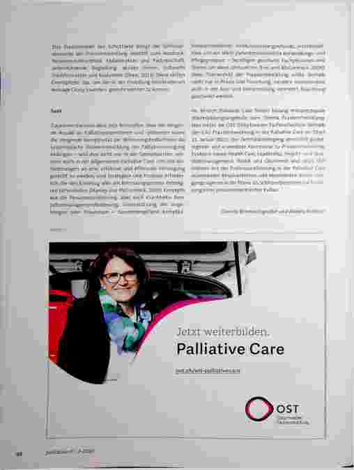 Vorschauseite 3: Praxisentwicklung in der Palliative Care - Warum Personenzentrierung auch in der Palliativversorgung nicht selbstverständlich ist