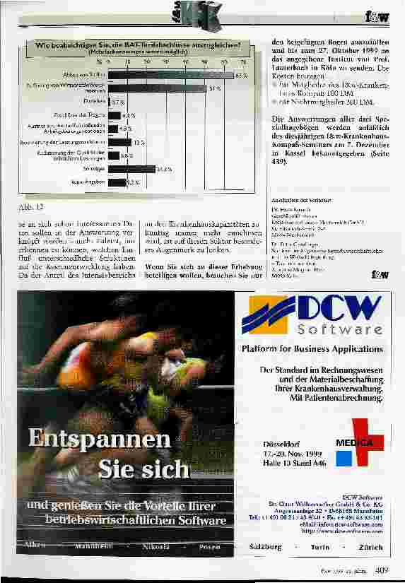 Vorschauseite 5: Die Fallzahl steigt, die Fallkosten sinken, das Betriebsergebnis wird schlechter Der f&w-Krankenhaus-Kompaß