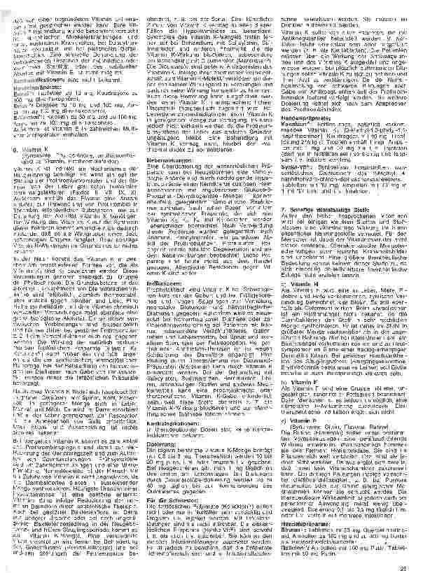 Vorschauseite 4: Kleine Arzneimittelkunde für die Schwester 32. Folge: VI. Vitamine (Fortsetzung)