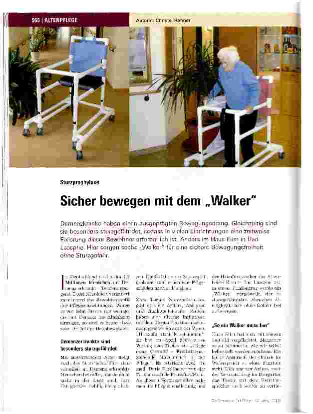 Vorschauseite 1: Sicher bewegen mit dem Walker