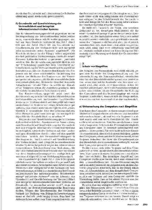 Vorschauseite 4: Ein Trojaner beim Personalrat