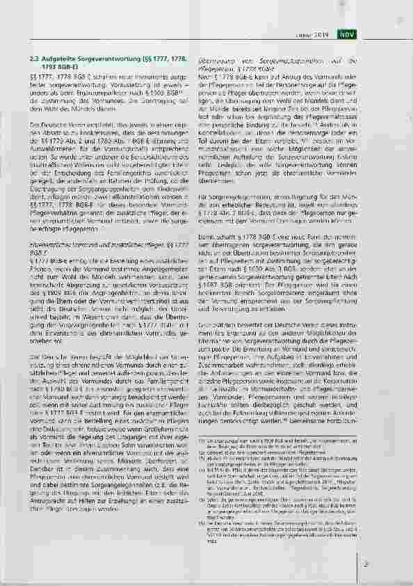 Vorschauseite 3: Stellungnahme des Deutschen Vereins zum Entwurf eines Gesetzes zur Reform des Vormundschaftsrechts (2. Diskussionsteilentwurf des Bundesministeriums der Justiz und für Verbraucher…