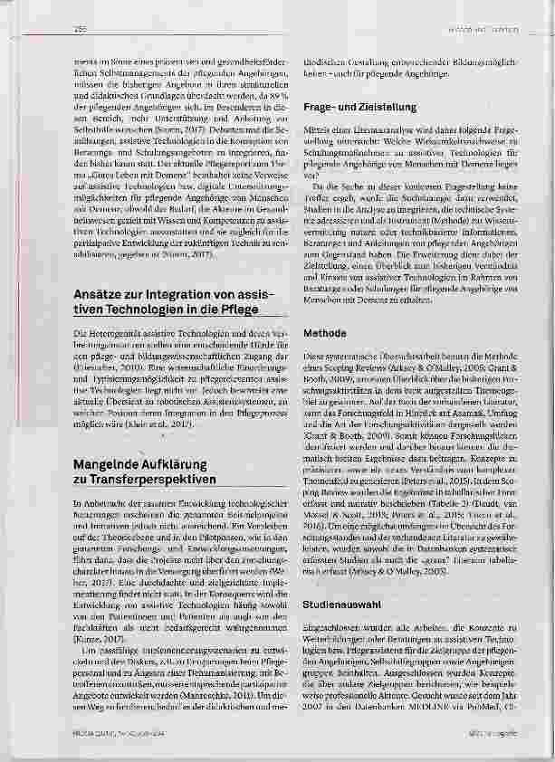 Vorschauseite 2: Technikweiterbildungen für pflegende Angehörige Bildungsund Beratungskonzepte zu assistiven Technologien für pflegende Angehörige von Menschen mit Demenz