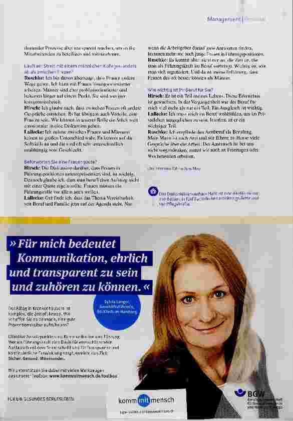 Vorschauseite 4: Serie: Die Entscheiderinnen Frauen gehen andere Wege