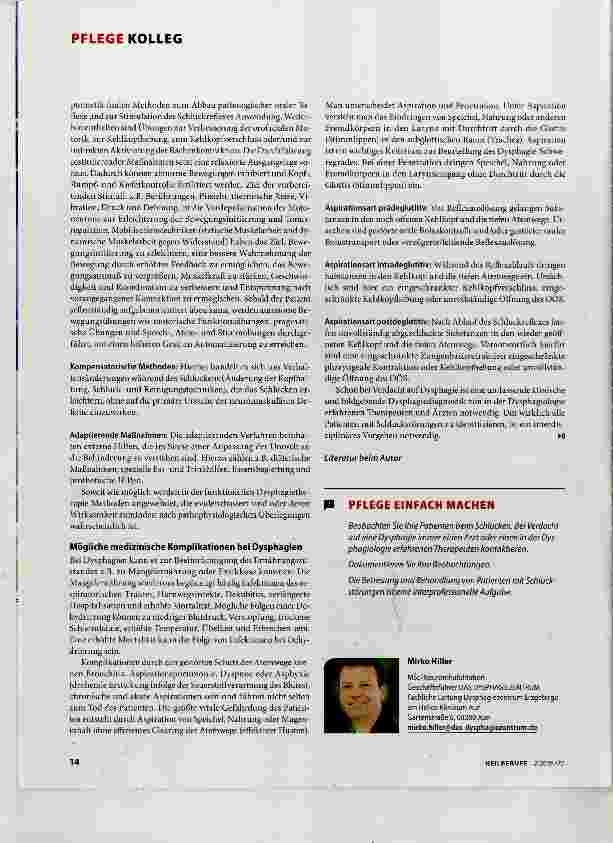 Vorschauseite 3: Wenn Schlucken zum Problem wird