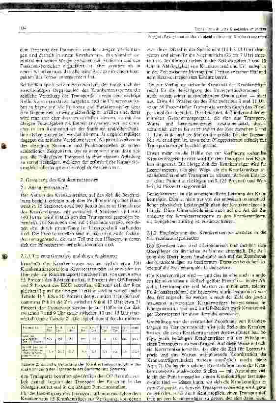 Vorschauseite 3: Reorganisation des krankenhausinternen Krankentransportes