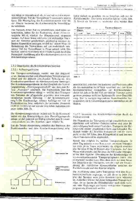 Vorschauseite 5: Reorganisation des krankenhausinternen Krankentransportes