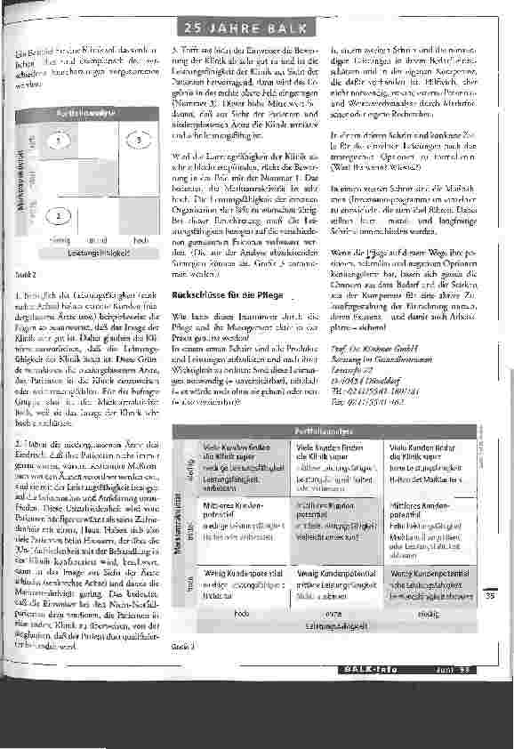 Vorschauseite 2: Zukunftsgestaltung! Aber wie? Die Portfolio-Analyse hiflt dem Management, strategische Optionen zu benennen