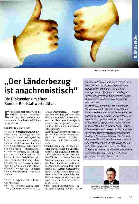 Vorschauseite 1: „Der Länderbezug ist anachronistisch