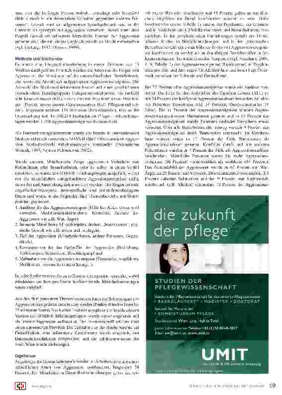 Vorschauseite 2: Umgang mit Aggression und Gewalt in Krankenhäusern und Pflegeeinrichtungen