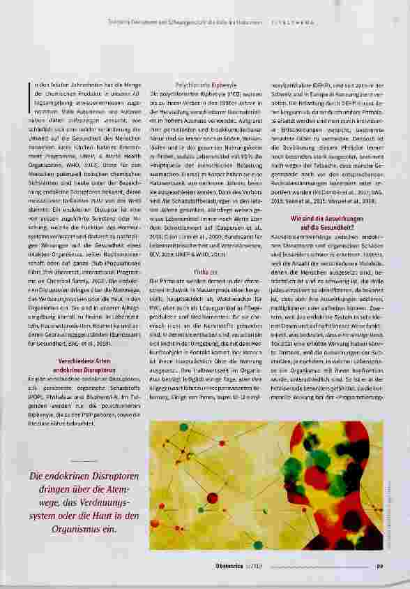 Vorschauseite 2: Endokrine Disruptoren und Schwangerschaft: die Rolle der Hebammen