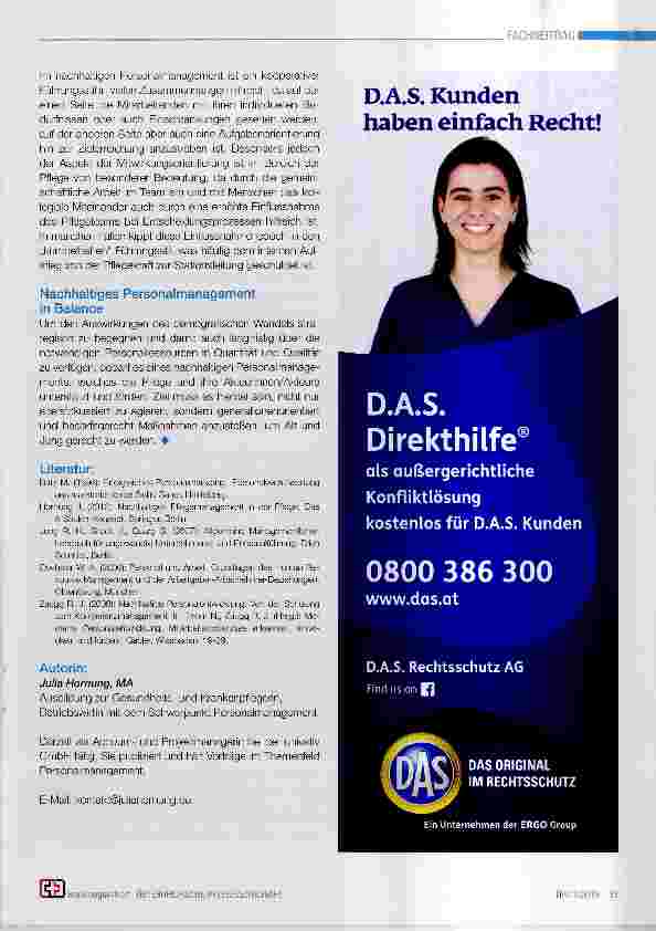 Vorschauseite 4: Nachhaltiges Personalmanagement in der Pflege oder: Pflanzen, wachsen, ernten