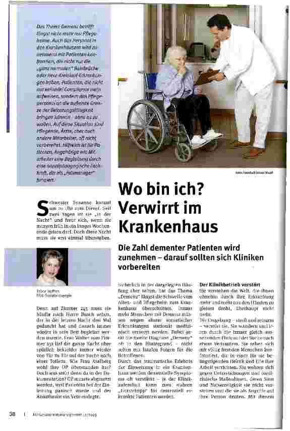 Vorschauseite 1: Wo bin ich? Verwirrt im Krankenhaus