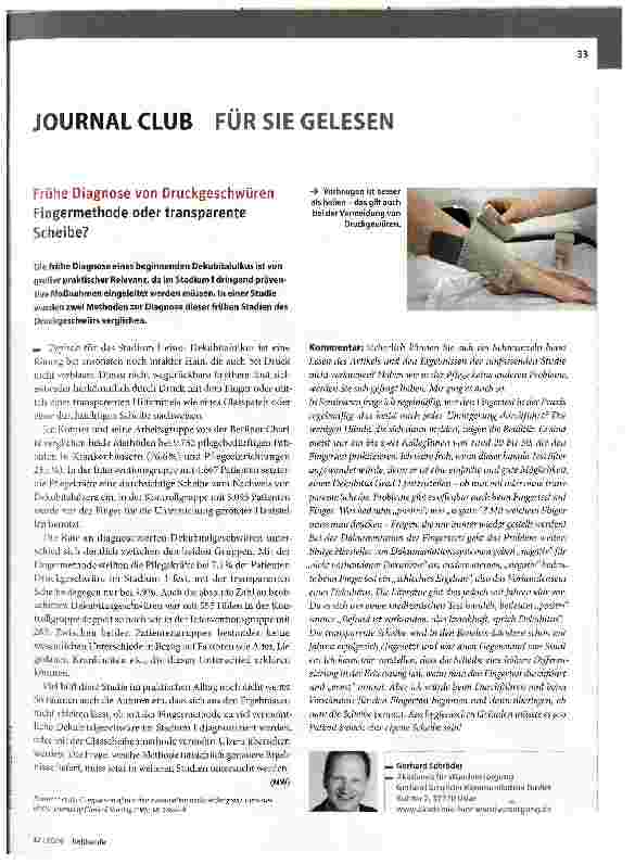 Vorschauseite 1: JOURNAL CLUB FÜR SIE GELESEN