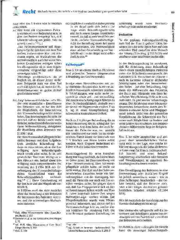 Vorschauseite 4: Sterbehilfe - Eine Problembeschreibung aus juristischer Sicht