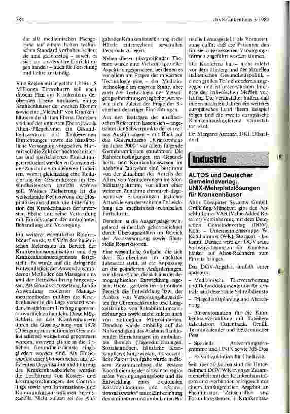 Vorschauseite 2: Ausland: 1. Europäische Krankenhauskonferenz in Rom