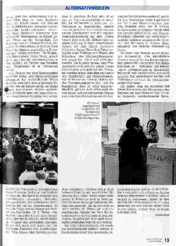 Vorschauseite 2: Die Pflege der Zukunft ist alternativ 2. Internationales Symposium Krebs und Alternativmedizin