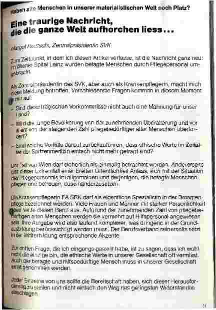 Vorschauseite 1: Haben alte Menschen in unserer materialistischen Welt noch Platz? Eine traurige Nachricht die die ganze Welt aufhorchen ließ