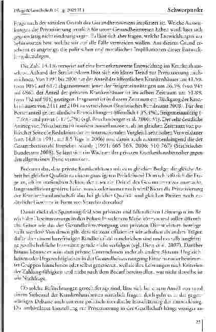 Vorschauseite 2: Privatisierung von Krankenhäusern