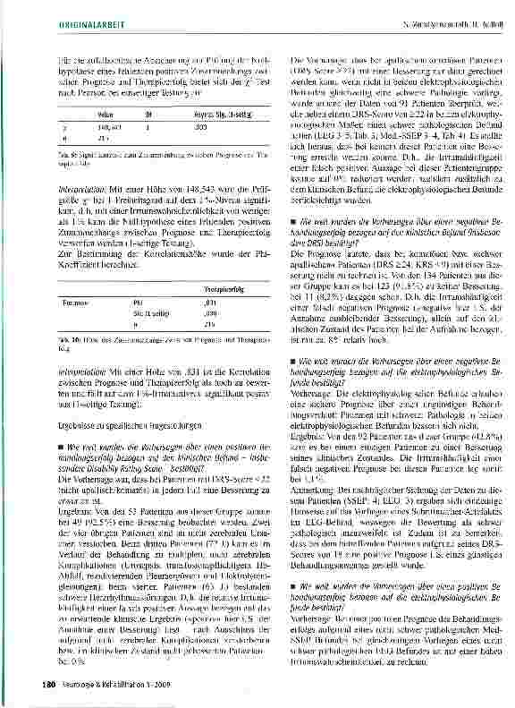 Vorschauseite 5: Prädiktoren für die Beurteilung des Therapieerfolgs einer neurologischen Frührehabilitationsbehandlung bei Patienten mit hypoxisch-anoxischer Hirnschädigung nach kardiopulmonaler…