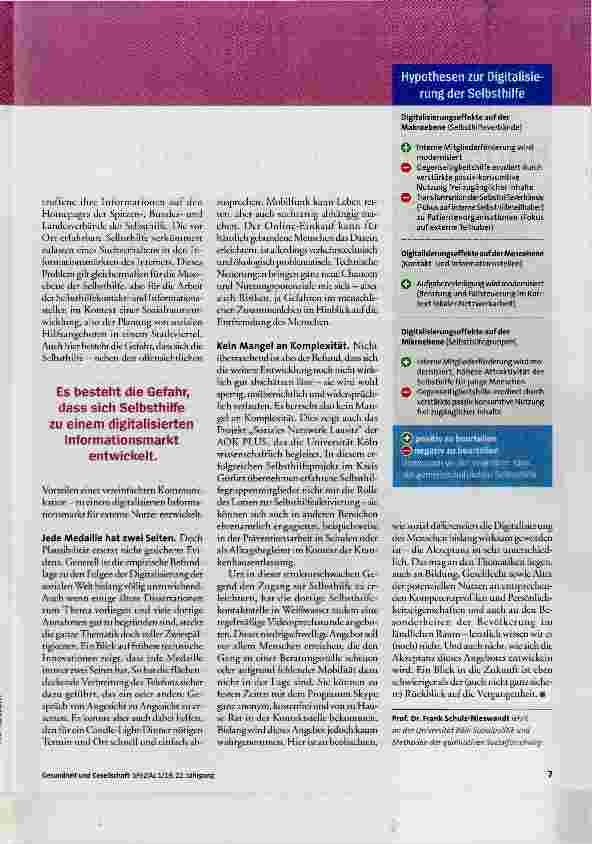Vorschauseite 2: Die Selbsthilfe von morgen