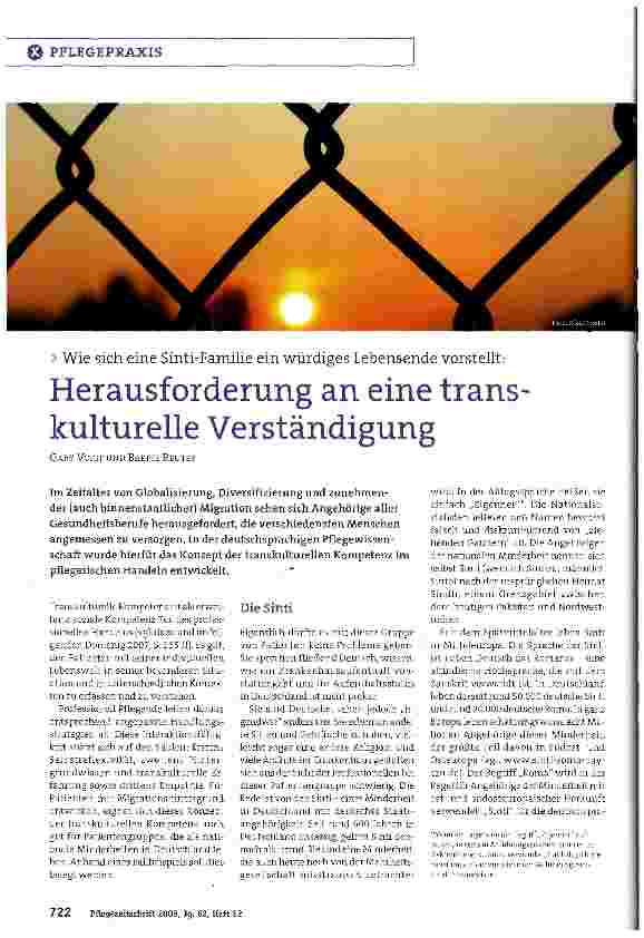 Vorschauseite 1: Herausforderung an eine trans kulturelle Verständigung