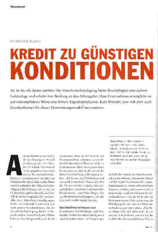 Vorschauseite 1: KREDIT ZU GUNSTIGEN KONDITIONEN