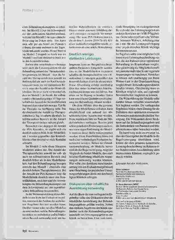 Vorschauseite 5: Psych-Modellvorhaben nach § 64 b SGB V Im Sinne der Patienten
