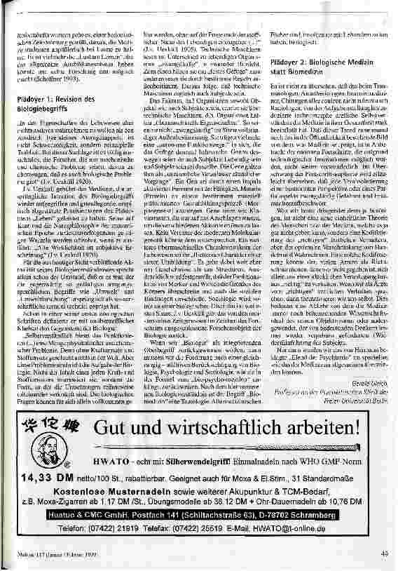 Vorschauseite 6: Die folgenschweren Wandlungen des Biologiebegriffs