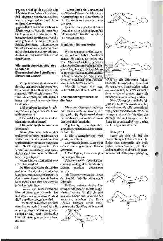 Vorschauseite 2: Trotz Blasenschwäche - ein Leben voller Aktivität