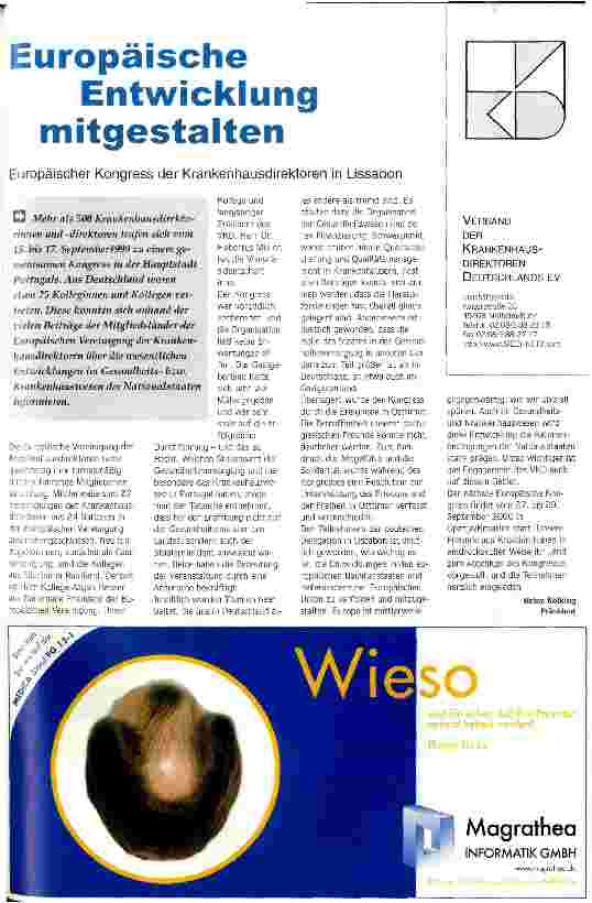 Vorschauseite 1: Europäische Entwicklung mitgestalten