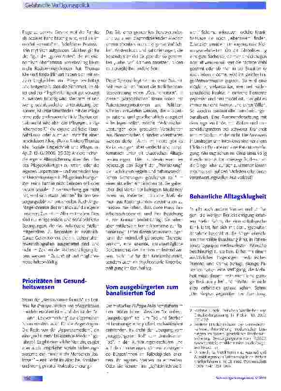 Vorschauseite 3: Gefahrvolle Verfügungspolitik
