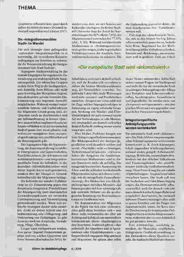 Vorschauseite 2: Vielfaltsquartiere und Integration