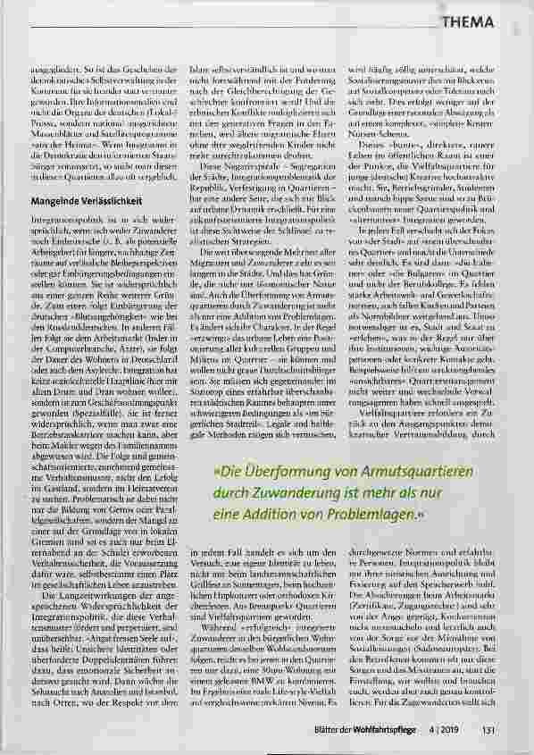 Vorschauseite 3: Vielfaltsquartiere und Integration