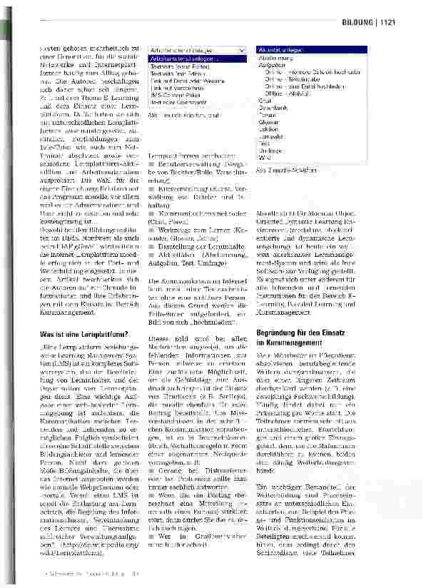 Vorschauseite 2: Lernplattformen vereinfachen die Weiterbildung