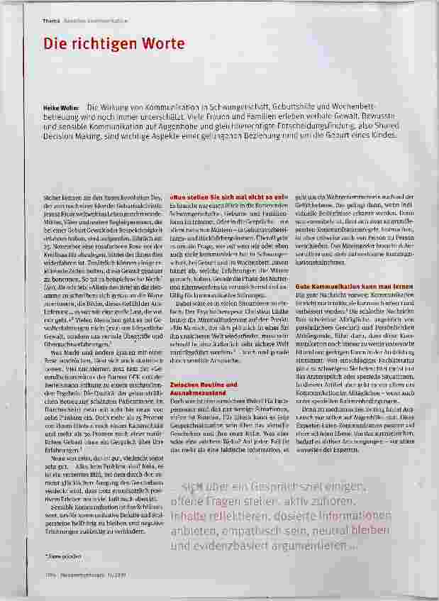 Vorschauseite 1: Die richtigen Worte