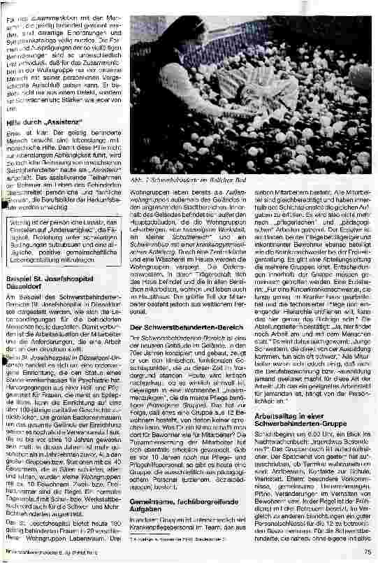 Vorschauseite 2: Kinderkrankenschwestern in der Arbeit mit geistig behinderten Erwachsenen