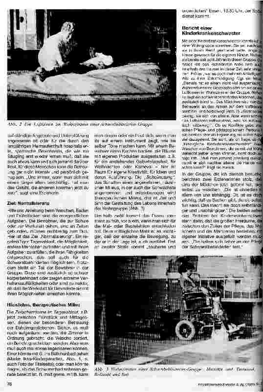 Vorschauseite 3: Kinderkrankenschwestern in der Arbeit mit geistig behinderten Erwachsenen