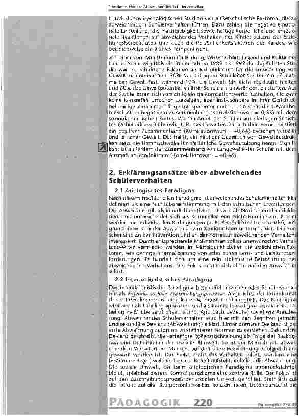 Vorschauseite 2: Abweichendes Schülerverhalten Präventive Maßnahmen und sinnvolle Reaktionen