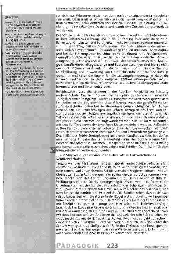 Vorschauseite 5: Abweichendes Schülerverhalten Präventive Maßnahmen und sinnvolle Reaktionen