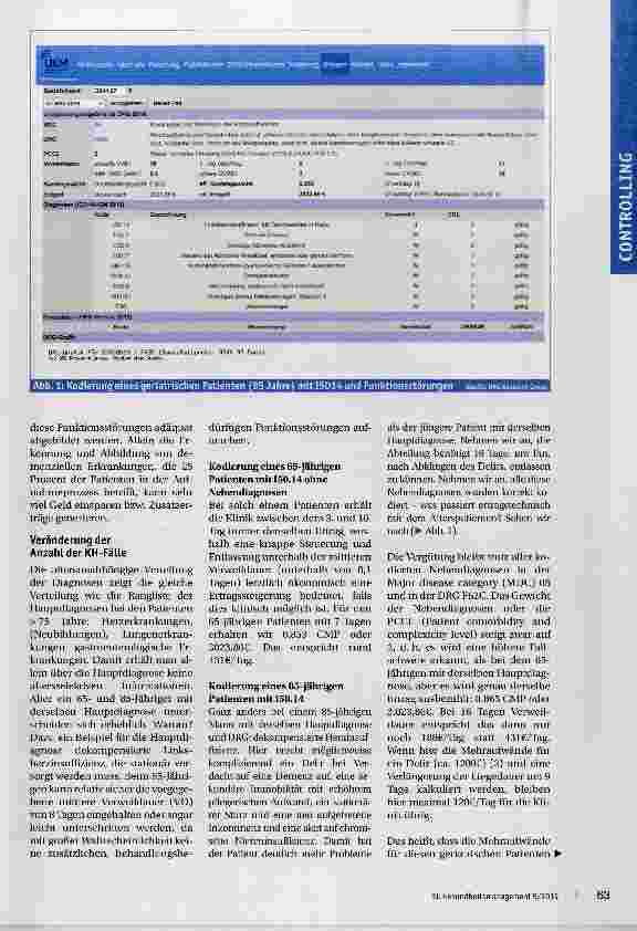 Vorschauseite 2: Controlling: Wo steht meine Klinik geriatrisch?