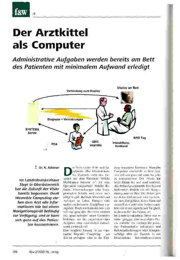 Vorschauseite 1: Der Arztkittel als Computer