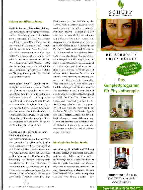 Vorschauseite 2: Ultraschalltopometrie als Feedbackmethode?
