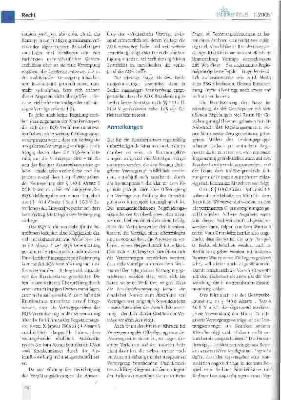 Vorschauseite 2: Integrierte Versorgung - Offenlegungspflicht und Regionalprinzip