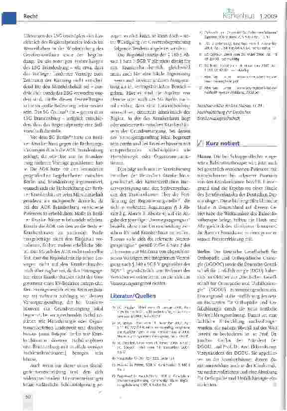 Vorschauseite 4: Integrierte Versorgung - Offenlegungspflicht und Regionalprinzip